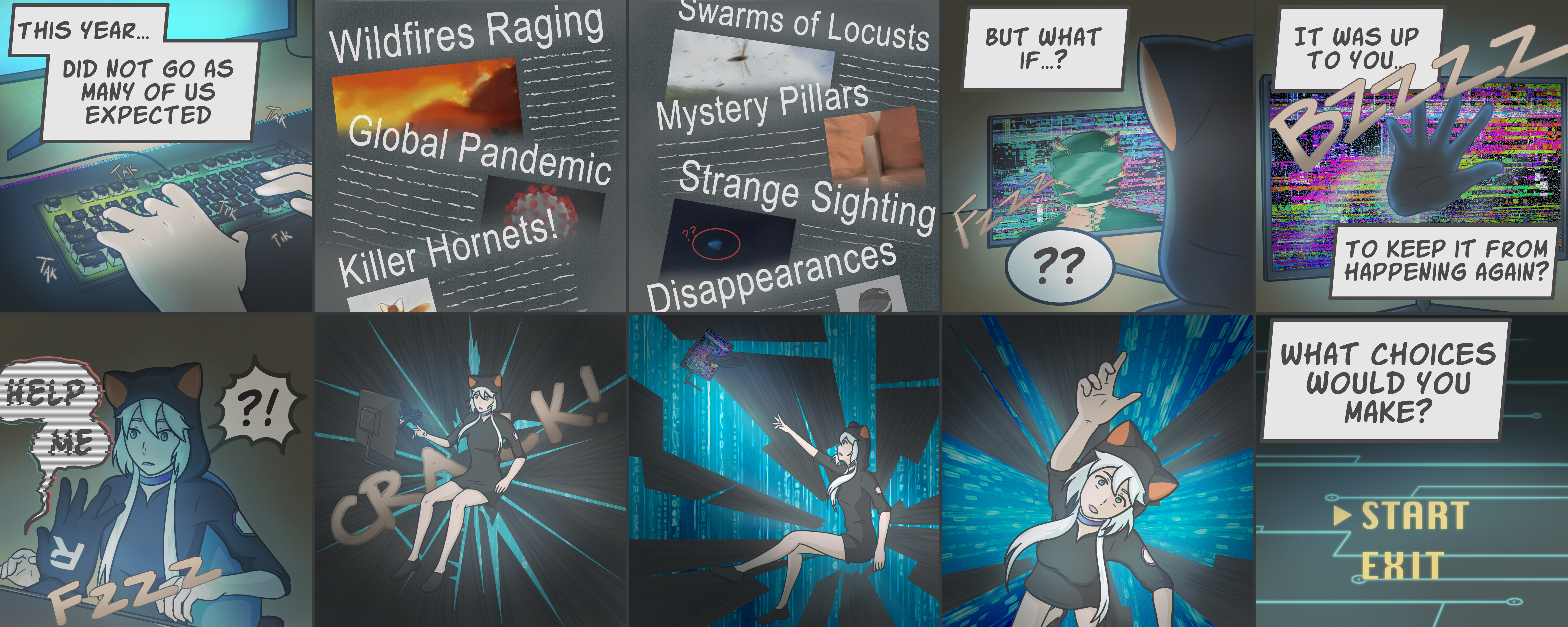 ROCCAT Choose Your Adventure comic opener